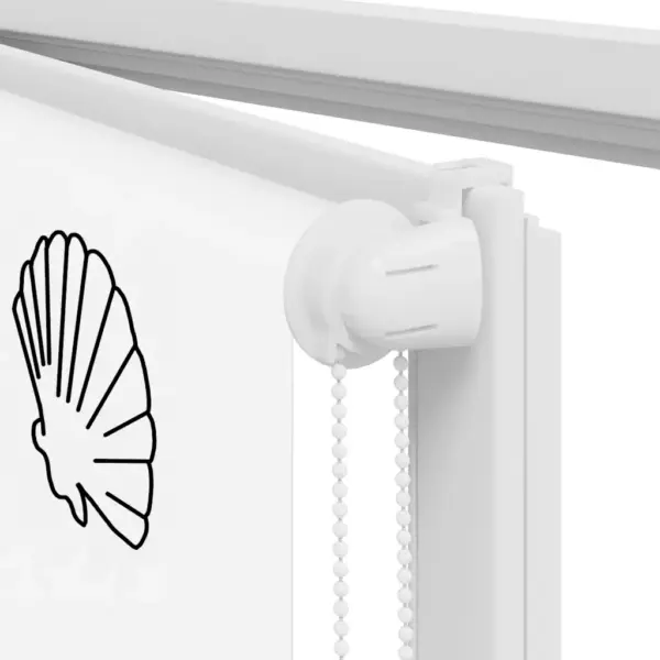 Veekindel duširuloo merekarpide ja meritähtede mustriga, PEVA, 100 x 240 cm, mitme paigaldusviisiga – 9