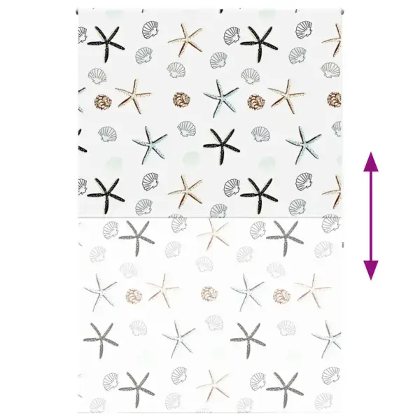 Veekindel duširuloo mereteemalise mustriga, PEVA, mitmevärviline, 150 x 240 cm – 5