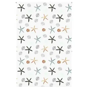 Veekindel duširuloo mereteemalise mustriga, PEVA, 160 x 240 cm