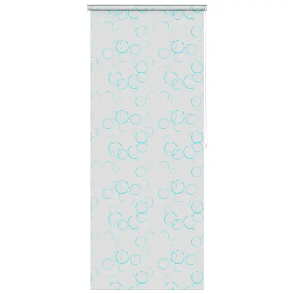 Valge duširuloo mullimustriga, PEVA, 80 x 240 cm – 2
