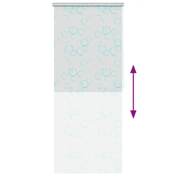 Valge duširuloo mullimustriga, PEVA, 80 x 240 cm – 5