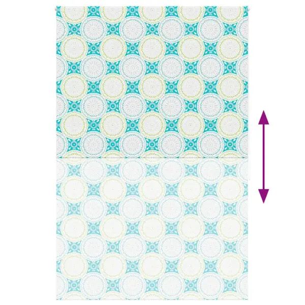 Veekindel duširuloo ornamentmustriga, sinine, 150 x 240 cm – 5