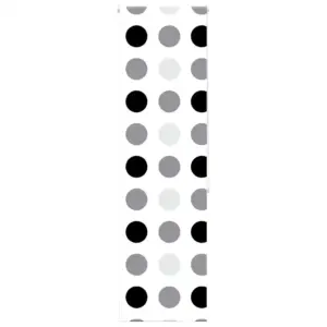 Veekindel duširuloo ringimustriga, PEVA, 60 x 240 cm