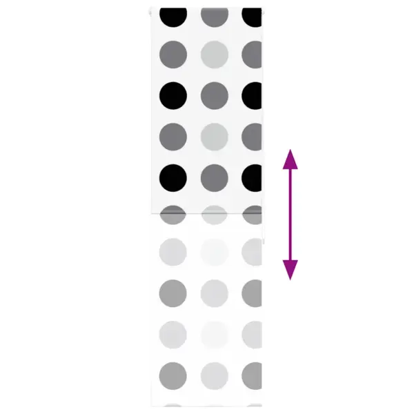 Veekindel duširuloo ringimustriga, PEVA, 60 x 240 cm – 5