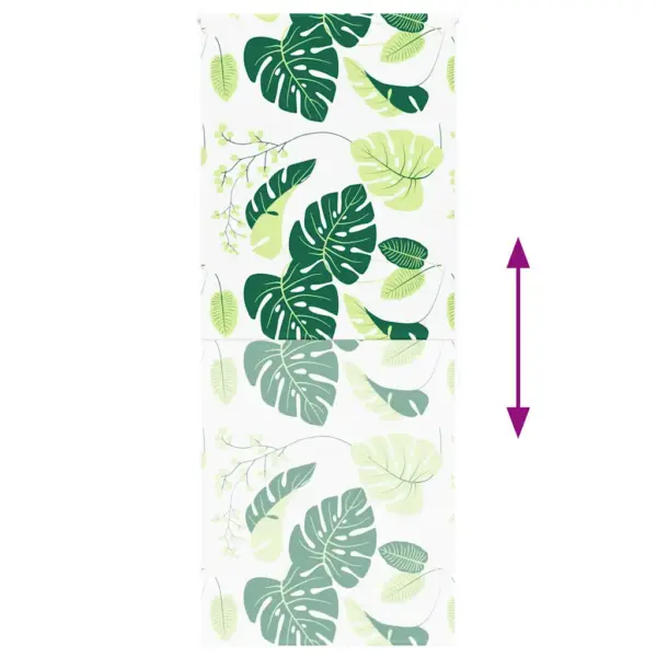 Duširuloo roheliste lehtede mustriga, PEVA, 100 x 240 cm – 5