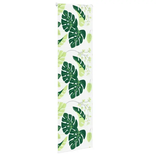Veekindel duširuloo roheliste lehtede mustriga, PEVA, 60 x 240 cm – 3