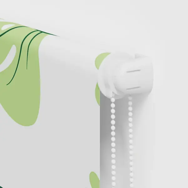 Veekindel duširuloo roheliste lehtede mustriga, PEVA, 60 x 240 cm – 9