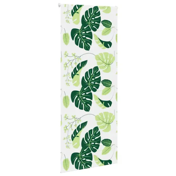 Duširuloo roheliste lehtede mustriga, PEVA, 110 x 240 cm – 3