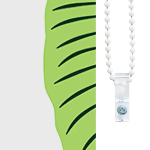 Duširuloo roheliste lehtede mustriga, PEVA, 110 x 240 cm – 8