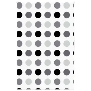 Duširuloo rullkardin täpilise mustriga, PEVA, 150 x 240 cm