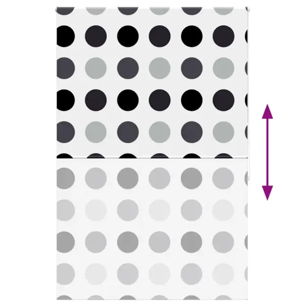 Duširuloo rullkardin täpilise mustriga, PEVA, 150 x 240 cm – 5