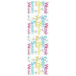 Duširuloo Splash mustriga, PEVA, 60 x 240 cm