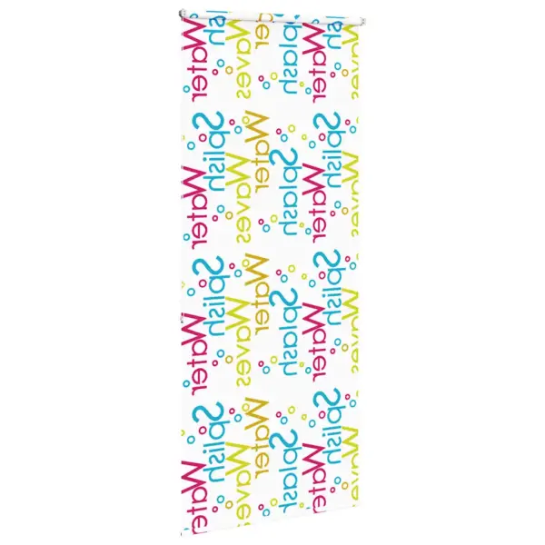 Mitme paigaldusviisiga duširuloo Splash mustriga, PEVA, 90 x 240 cm – 4