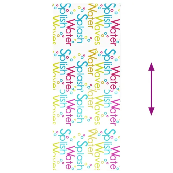 Mitme paigaldusviisiga duširuloo Splash mustriga, PEVA, 90 x 240 cm – 5