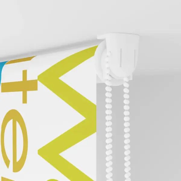 Mitme paigaldusviisiga duširuloo Splash mustriga, PEVA, 90 x 240 cm – 10