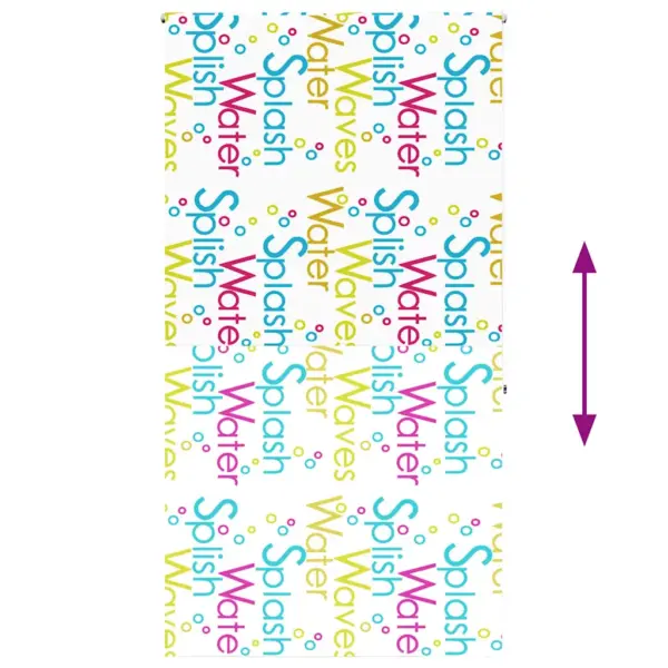 Duširuloo ruloo Splash mustriga, PEVA, 140 x 240 cm – 5