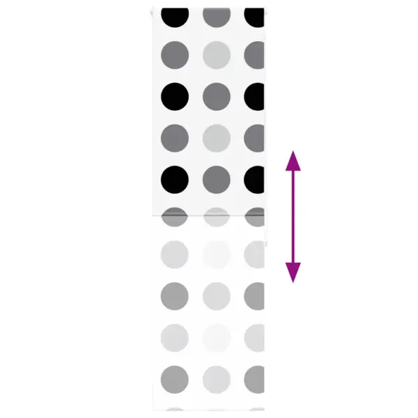 Veekindel duširuloo täpilise mustriga, PEVA, 70 x 240 cm – 5