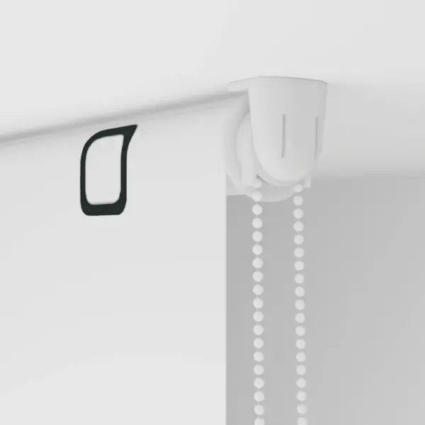 Veekindel duširuloo geomeetrilise mustriga, valge PEVA, 90 x 240 cm – 10