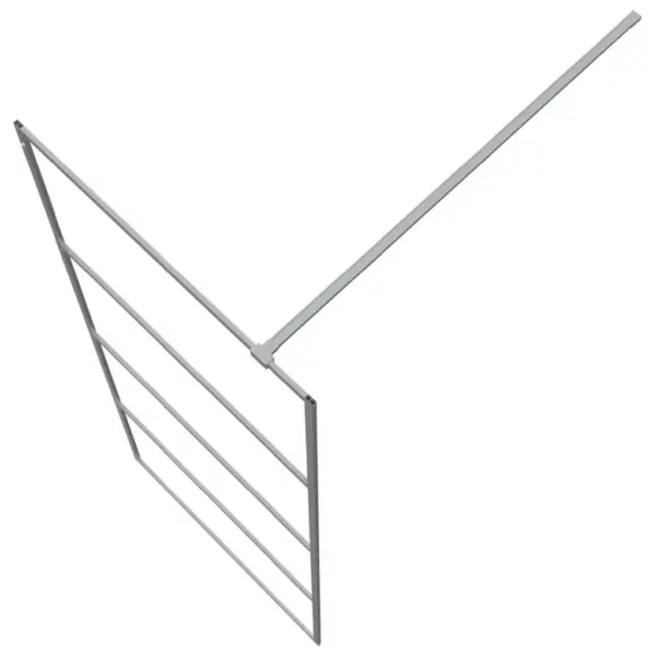 Dušisein hõbedase alumiiniumraamiga, läbipaistev karastatud ESG-klaas, 80 x 195 cm – 5