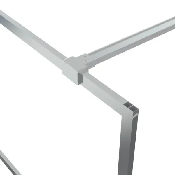 Dušisein hõbedase alumiiniumraamiga, läbipaistev karastatud ESG-klaas, 80 x 195 cm – 6