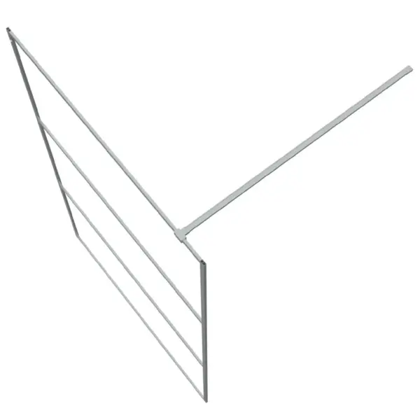 Dušisein dušinurka, ESG-klaas, hõbedane, 115 x 195 cm – 5