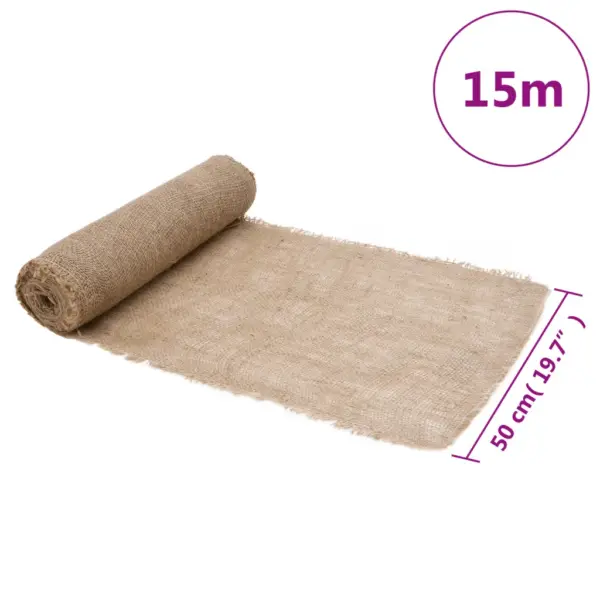 Naturaalsest džuutriidest rull dekoratsiooniks, 0,5 x 15 m, 200 g/m² – 7