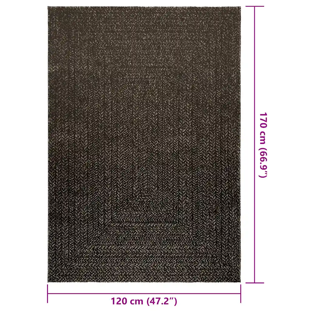 Džuudivälimusega sise- ja õuevaip ZIZUR, antratsiithall, 120 x 170 cm, polüpropüleen