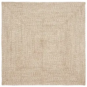 Kandiline džuutist alavaip, looduslik ja valge, 160 x 160 cm