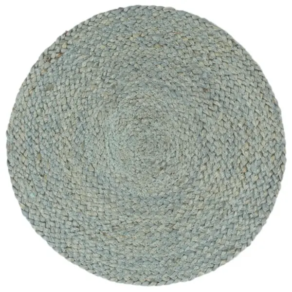 Oliivirohelised ümmargused džuutlauamatid, 6 tk, 38 cm – 2