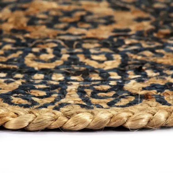 Ümmargused džuutlauamatid tumesinise mustriga, 4 tk, 38 cm – 3