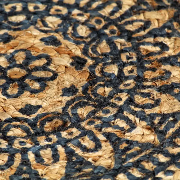 Ümmargused džuutlauamatid tumesinise mustriga, 4 tk, 38 cm – 4