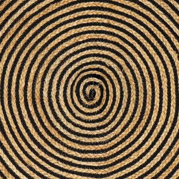 Džuutvaip looduslik ja must, 240 x 240 cm – 8