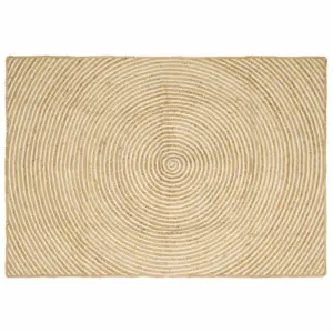 Looduslik džuutvaip naturaalne ja valge, 140 x 200 cm