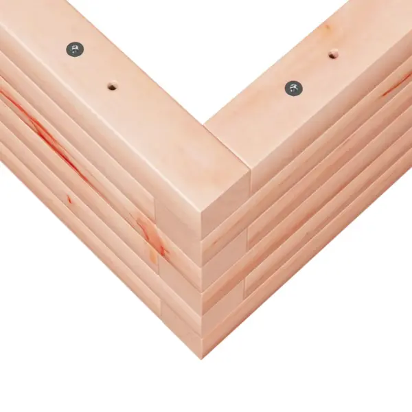 Ebatsuugapuidust aia taimekast avatud põhjaga, pruun, 50 x 50 x 23 cm – 8