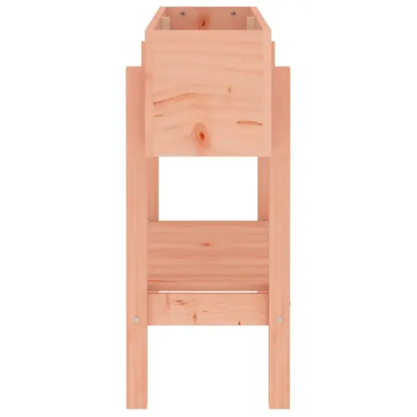 Kõrgendatud taimelava ebatsuugapuidust, riiuliga, 101 x 30 x 69 cm – 5