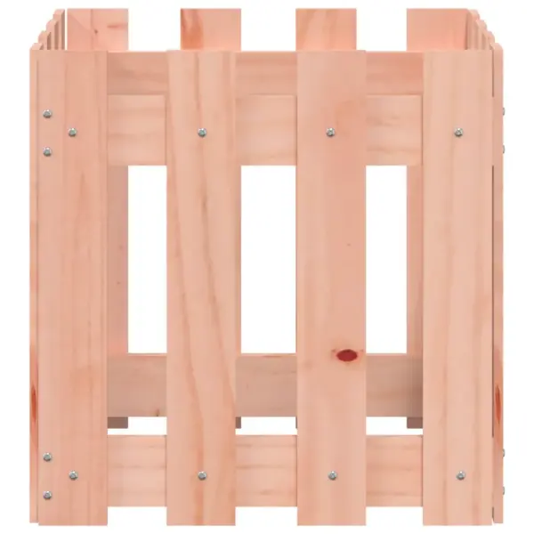 Aiadisainiga puidust taimekast, ebatsuugapuidust, 40 x 40 x 40 cm – 5