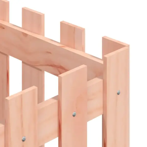 Aiadisainiga puidust taimekast, ebatsuugapuidust, 40 x 40 x 40 cm – 7