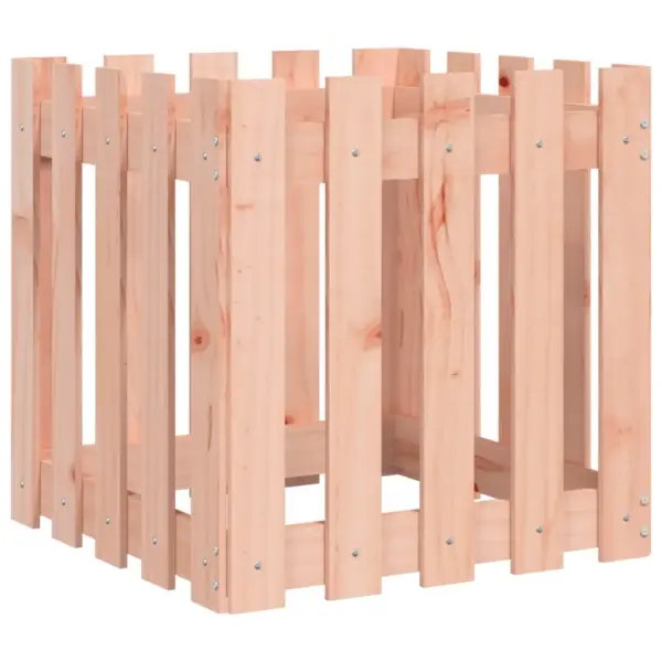 Ebatsuugapuidust taimekast lippaia disainiga, pruun, 50 x 50 x 50 cm – 2