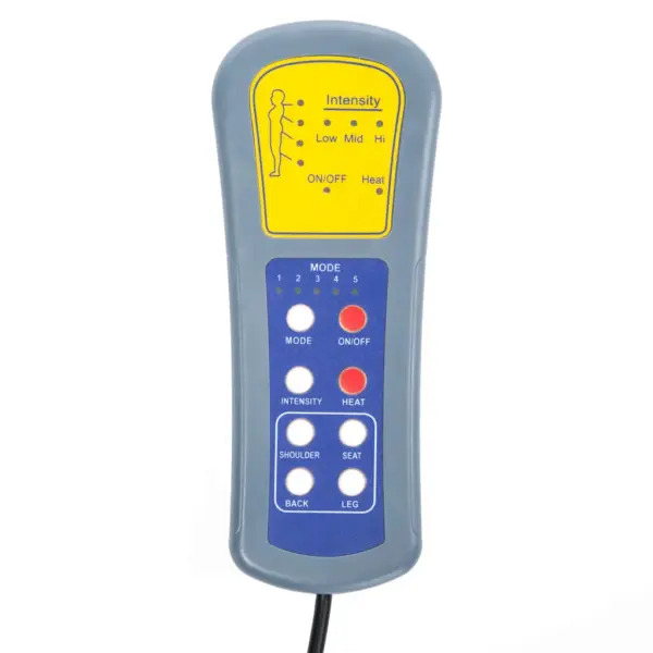 Elektriline kiikuv ja pöörlev massaažitugitool 8 massaažipunktiga, must kunstnahk – 13