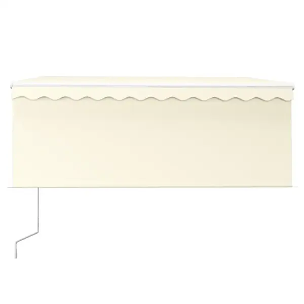 Elektriline sissetõmmatav terrassimarkiis rulooga, 3 x 2,5 m, kreemjasvalge – 3