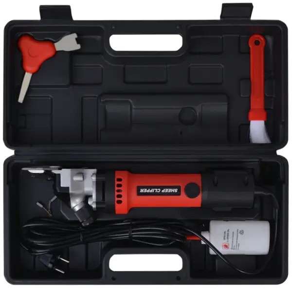 Elektrilised lambakäärid, 7-osaline komplekt, 550 W, must ja punane – 3