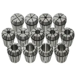 ER20 tsangikomplekt treimiseks ja freesimiseks, 13 tk, 1–13 mm, hõbedane