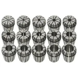ER25 tsangikomplekt treimis- ja freesimistöödeks, 15 tk, 2–16 mm kinnitusvahemik, 45# teras