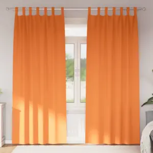 Pimendavad kardinad, erk oranž, 225 x 140 cm, polüester, 2 tk