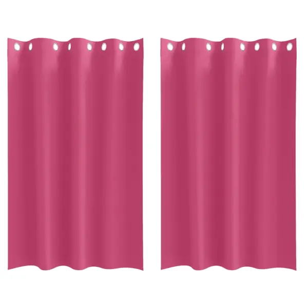 Pimendavad kardinad rõngastega, 2 tk, erkroosa, 175 x 140 cm, polüester – 2