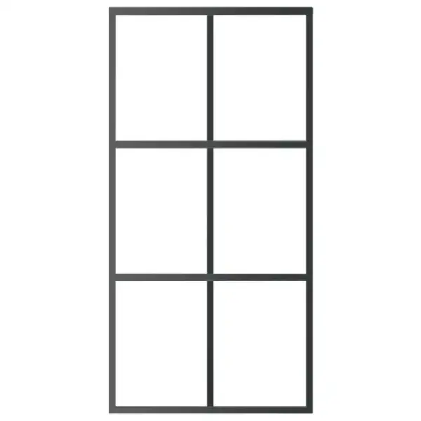 ESG-klaasist liuguks musta alumiiniumraamiga, 102 x 205 cm – 3