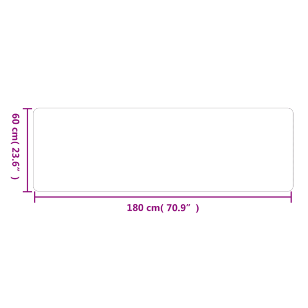 Masinpestav esikuvaip, antratsiithall, 60 x 180 cm, 95% polüester – 6