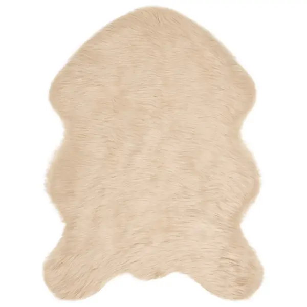 Faux lambanahast vaip Tafalla, beež, 80 x 120 cm, polüester – 2