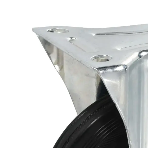 Fikseeritud kummirattad mööblile ja seadmetele, must, 160 mm, 4 tk – 6