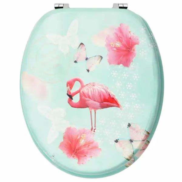 Flamingodisainiga MDF WC prill-laud reguleeritavate hingedega – 5